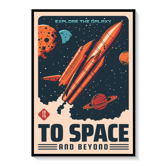 To Space Poster, Space Art