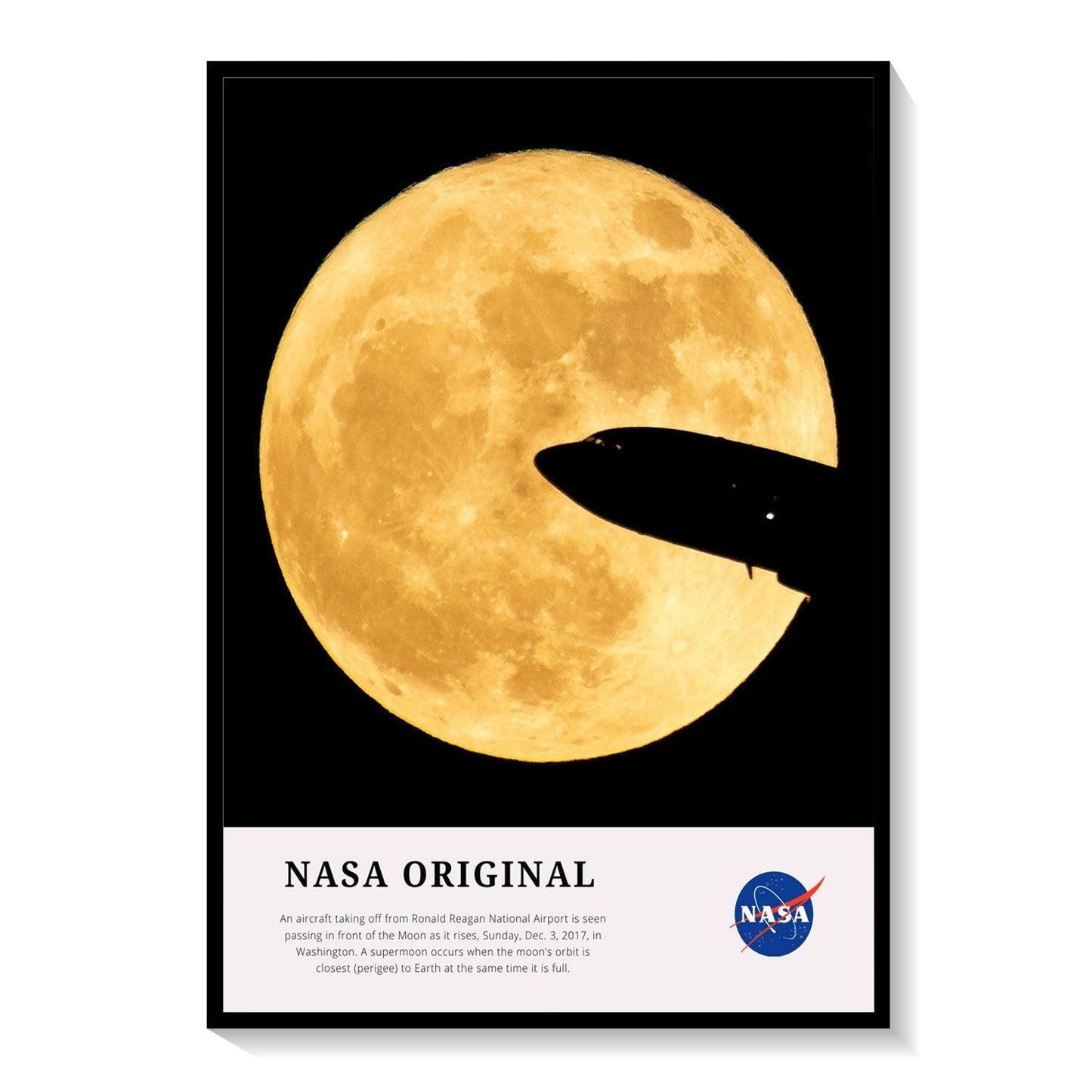 Aircraft and Moon, NASA Art Posters