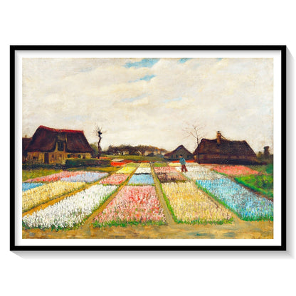 Bulb Fields by Van Gogh, Landscape Painting, Nature Art