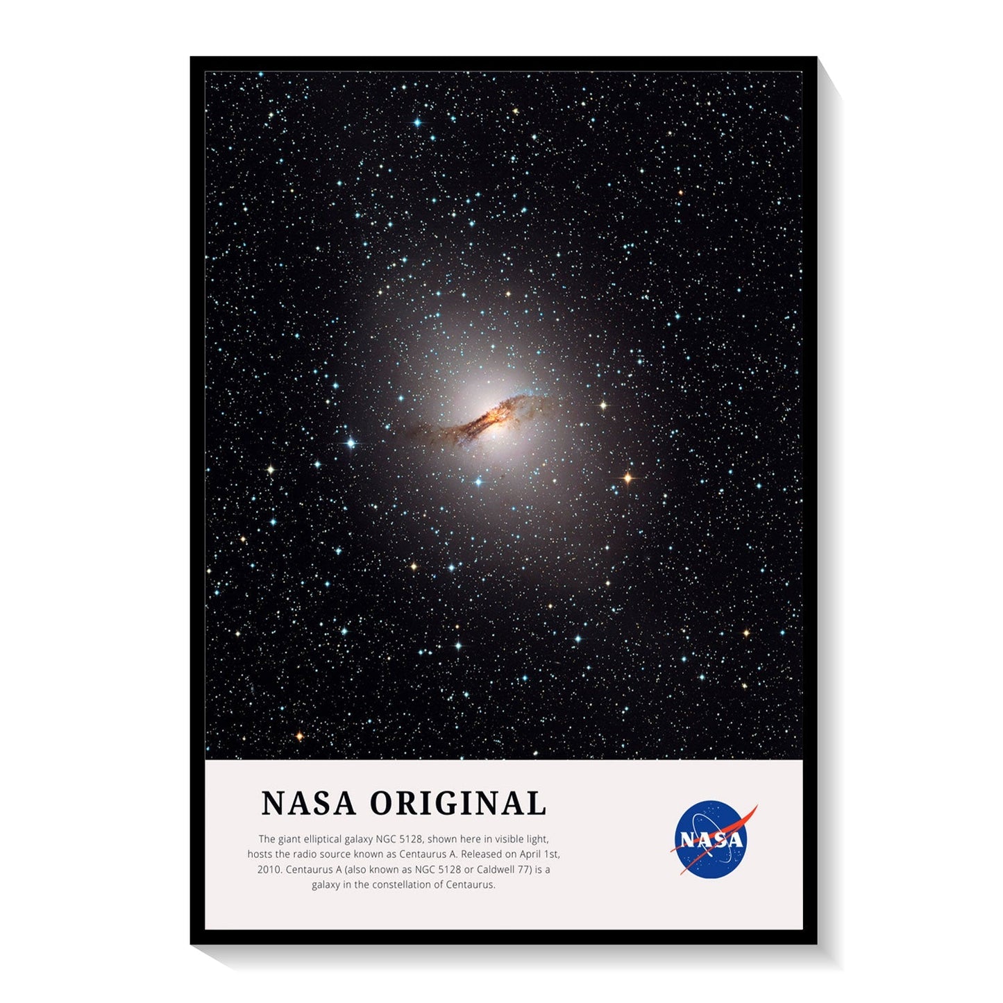 Elliptical Galaxy, NASA Art Posters