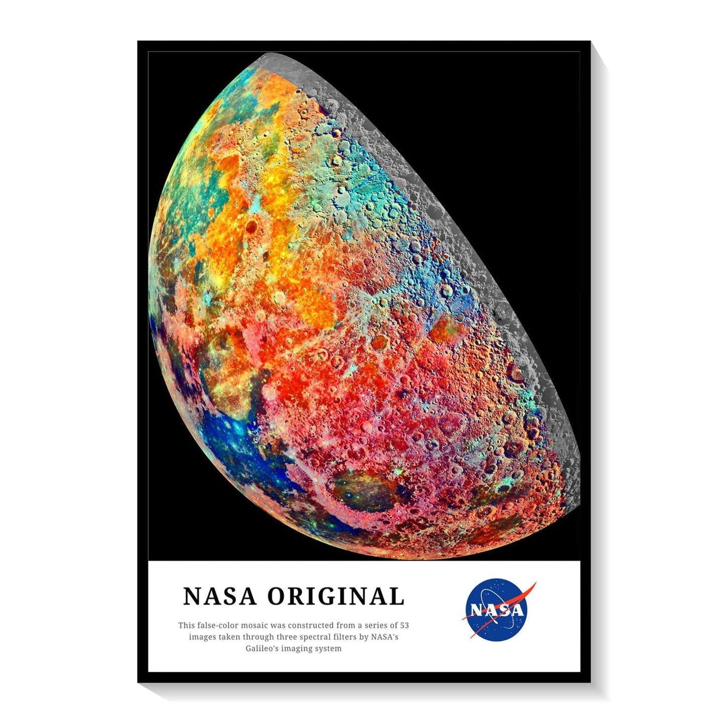 False-Color Mosaic, NASA Art Posters