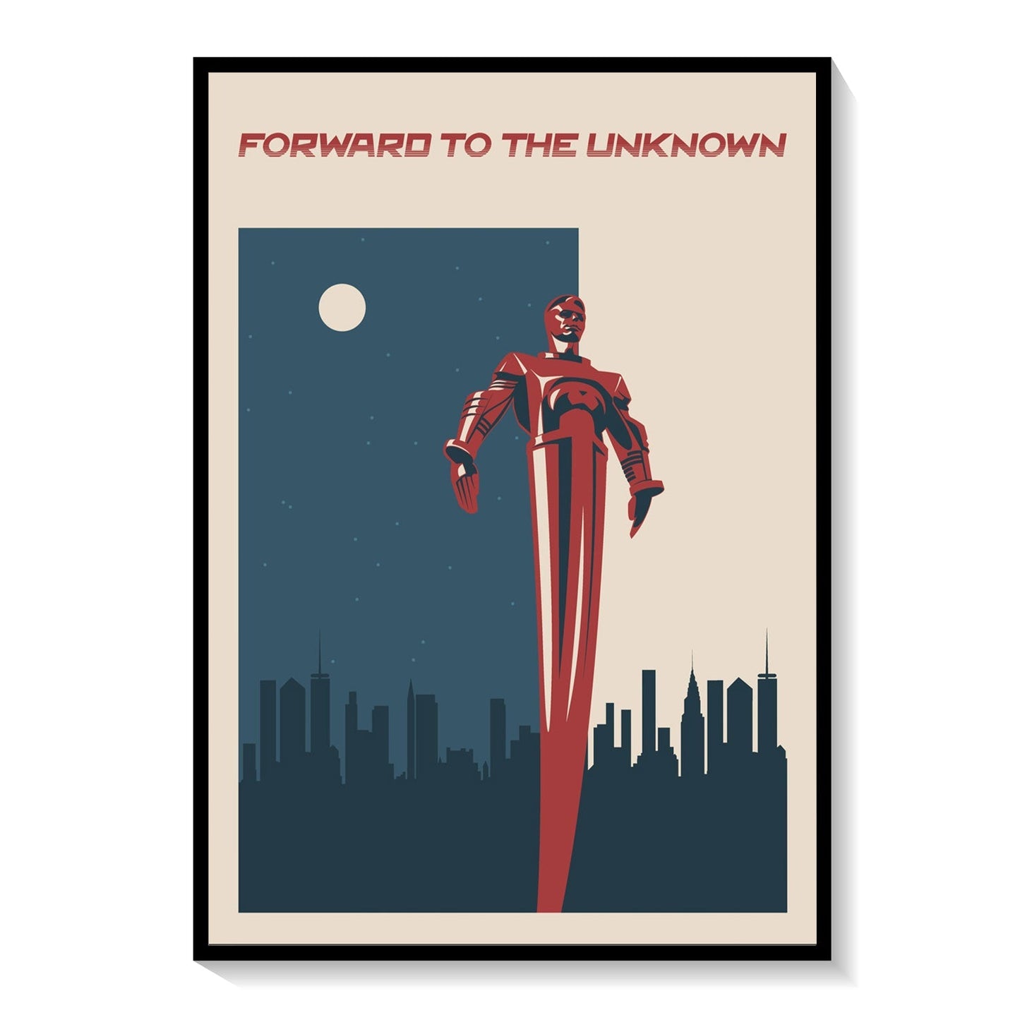 Forward to the Unknown, Space Art Poster