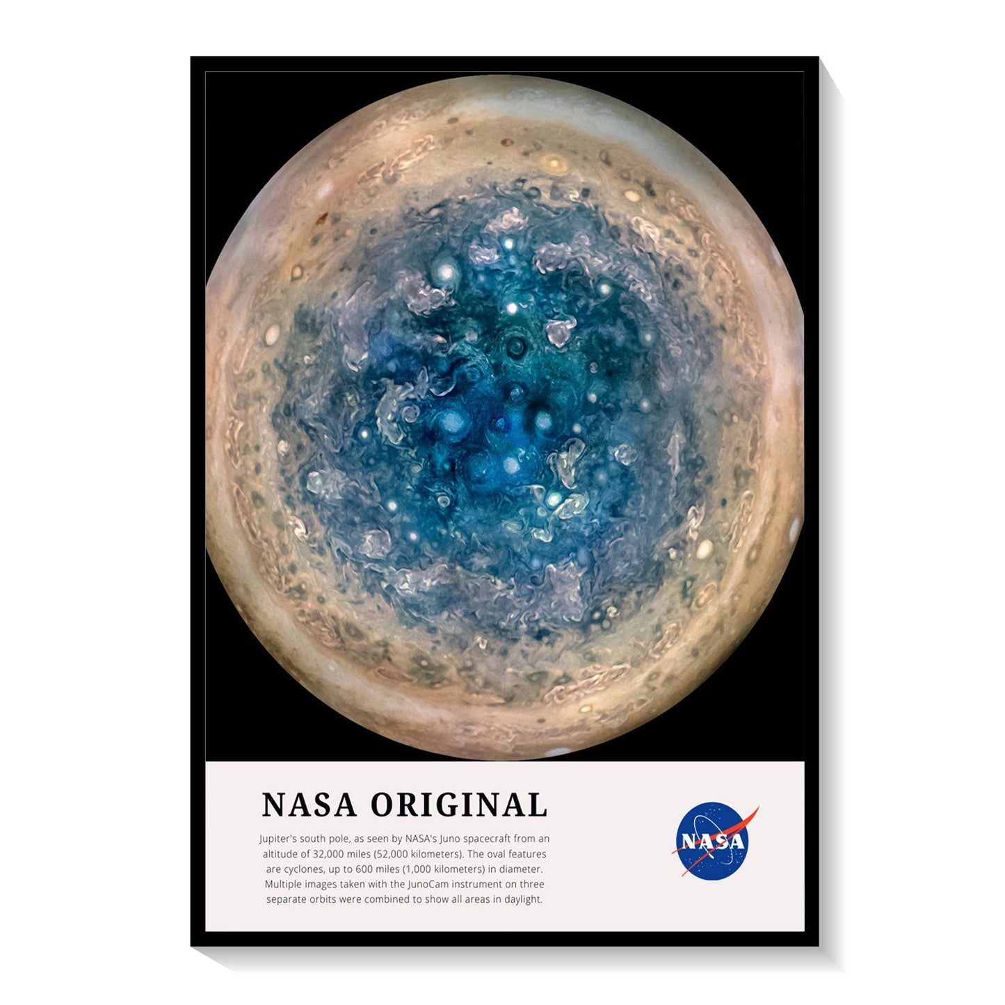 Jupiter's Pole, NASA Art Posters