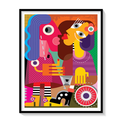 Femme Rouge levres, Pablo Picasso Painting