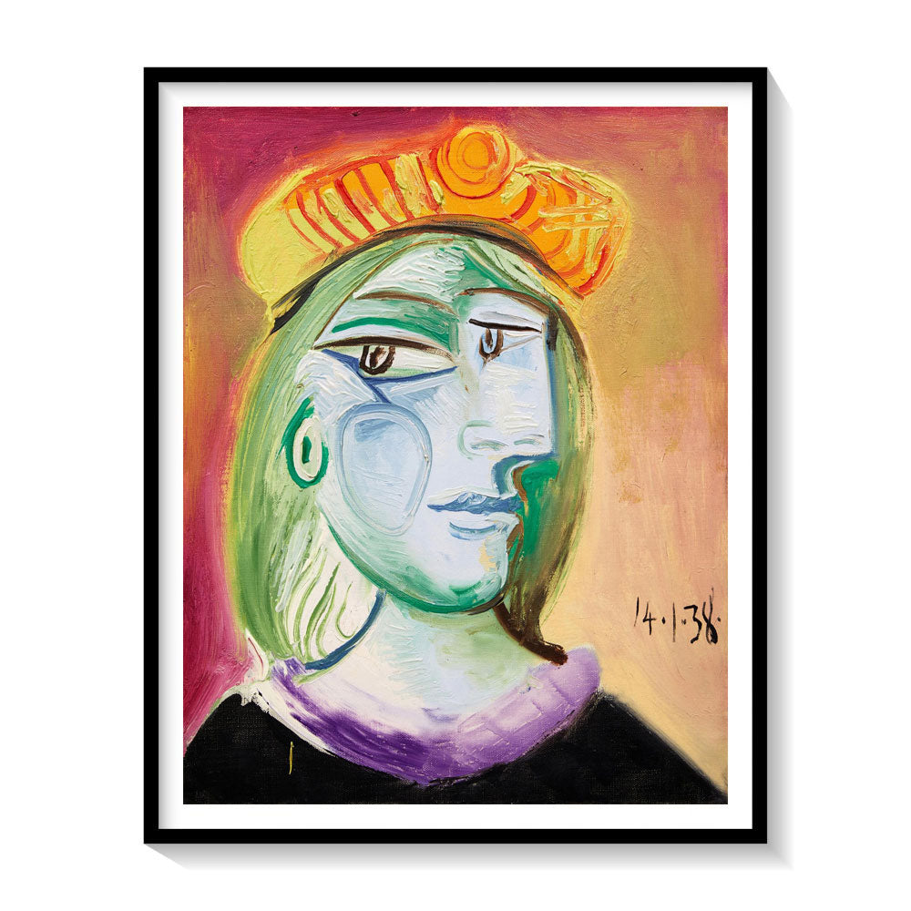 Femme au beret 1, Pablo Picasso Painting