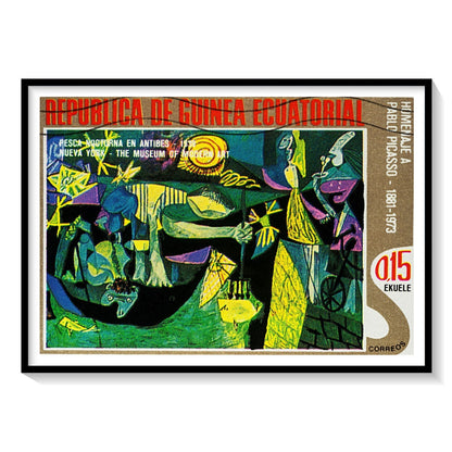 Fisherman at night from Antibes, Picasso Painting