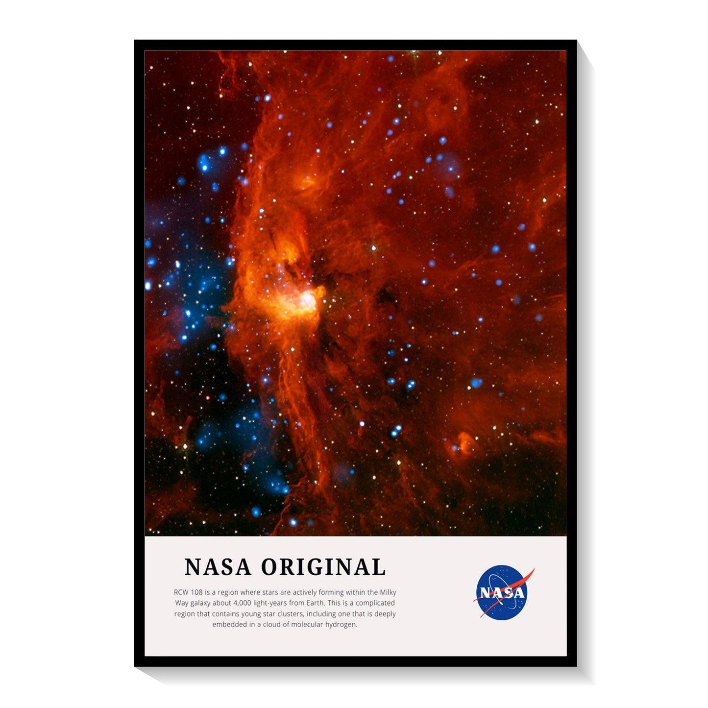 RCW 108 in Milky Way, NASA Art Posters