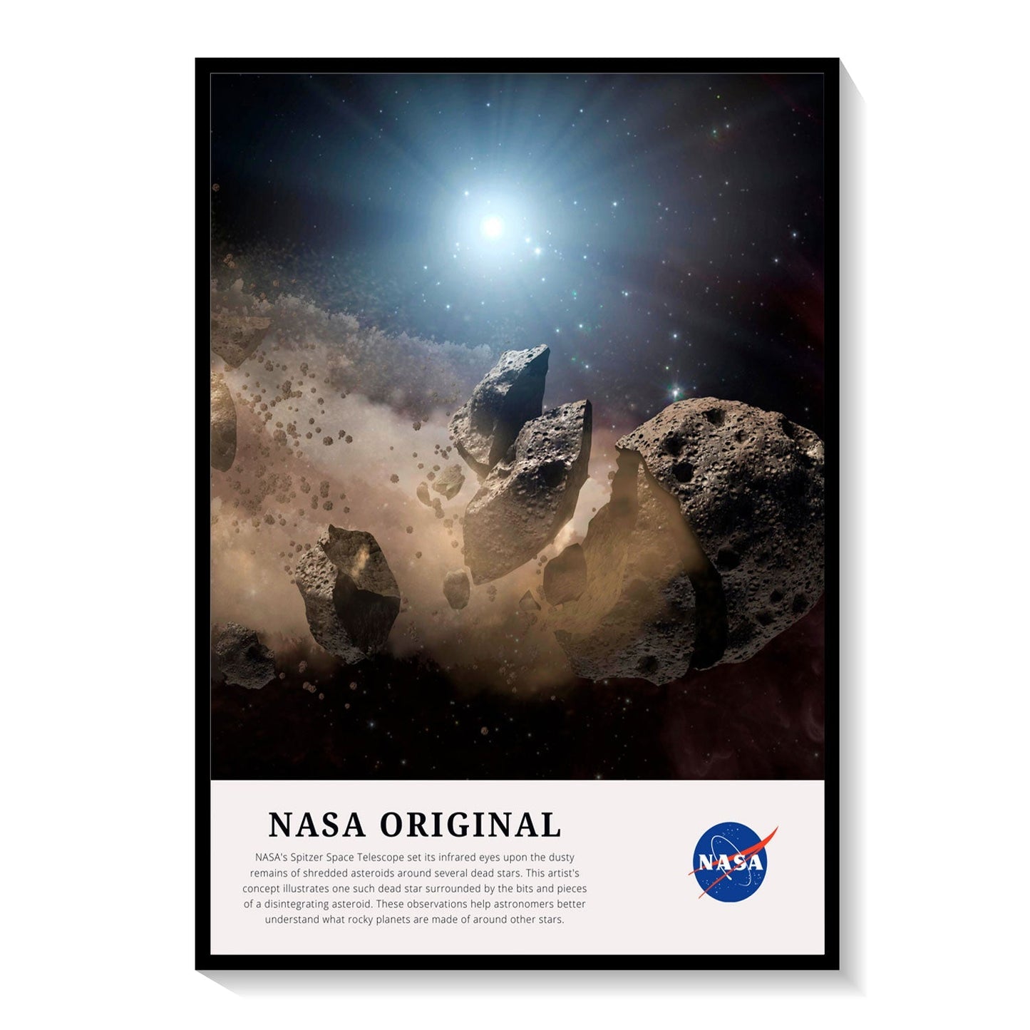 Shredded Asteroids, NASA Art Posters