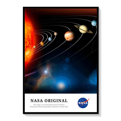 The Solar System Unannotated Version, NASA Art Posters