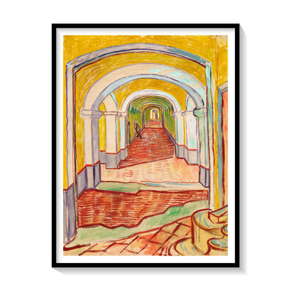 Corridor in the Asylum, Vincent Van Gogh Painting