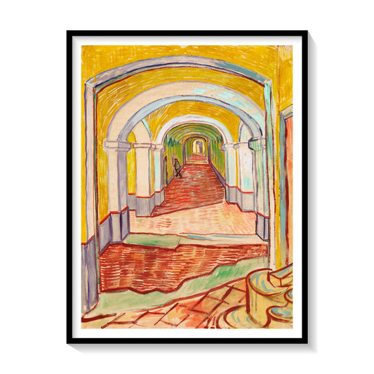 Corridor in the Asylum, Vincent Van Gogh Painting