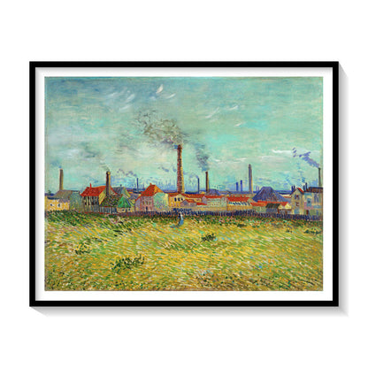 Factories at Clichy, Van Gogh Painting