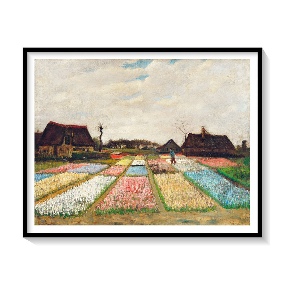 Flower Beds in Holland, Van Gogh Painting