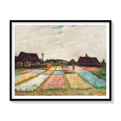 Flower Beds in Holland, Van Gogh Painting