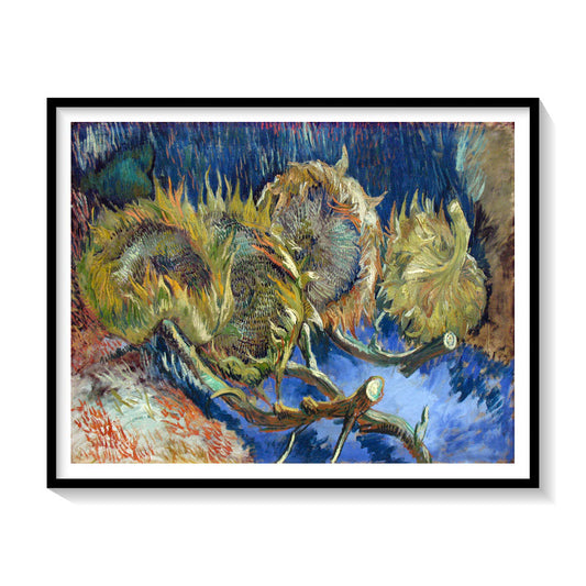 Four Withered Sunflowers, Van Gogh Painting