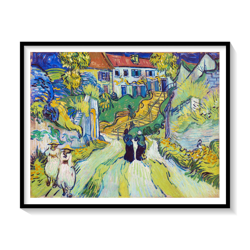 Stairway at Auvers, Van Gogh Painting