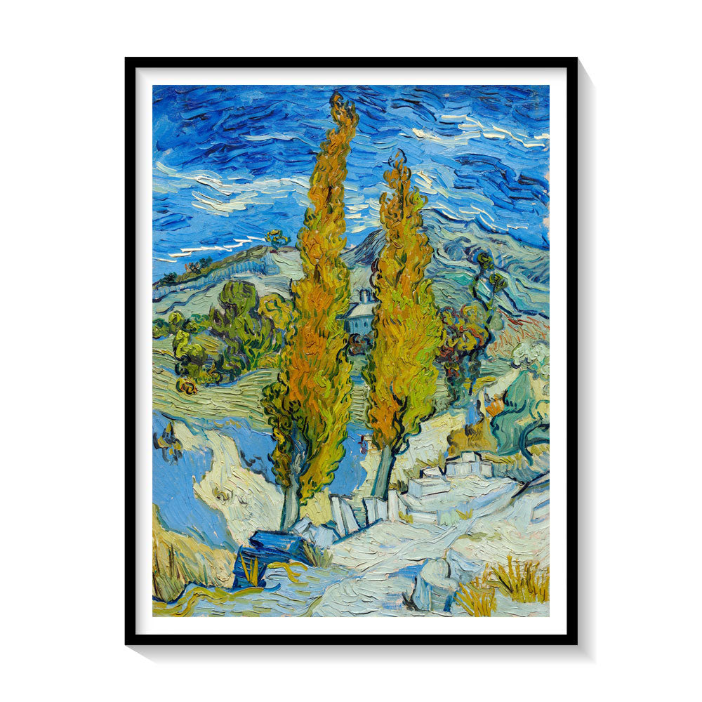 The Poplars at Saint Remy, Vincent Van Gogh Painting