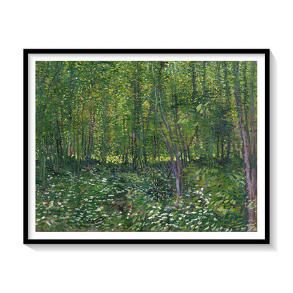 Trees and Undergrowth, Van Gogh Painting