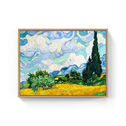 Wheat Field with Cypresses by Vincent Van Gogh, Big Canvas Paintings