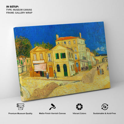 The yellow house by Vincent van Gogh, Big Canvas Paintings