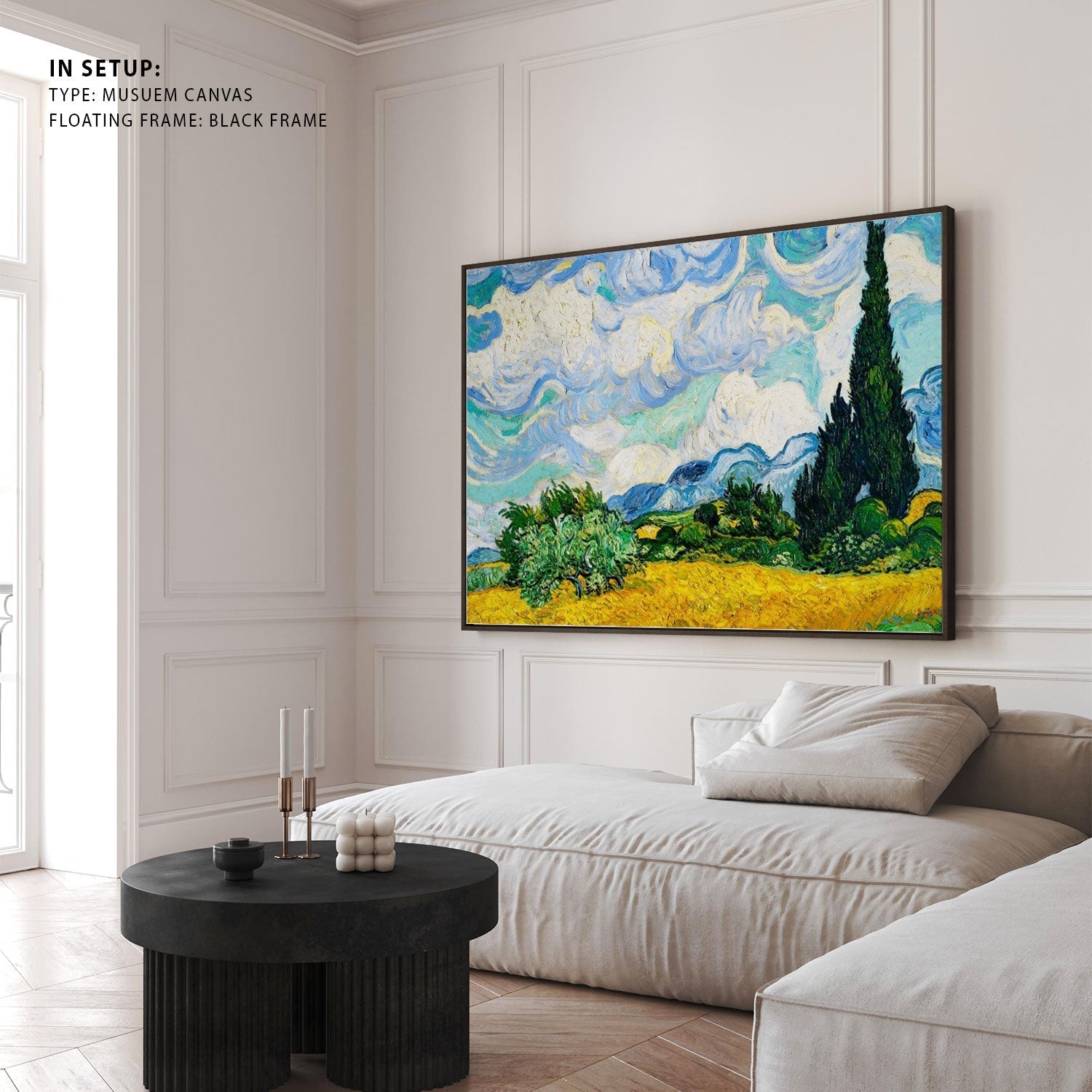 Wheat Field with Cypresses by Vincent Van Gogh, Big Canvas Paintings