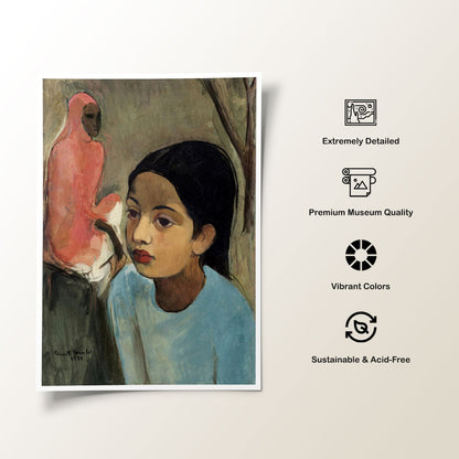 The Little Girl in Blue, Amrita Sher Gil Paintings