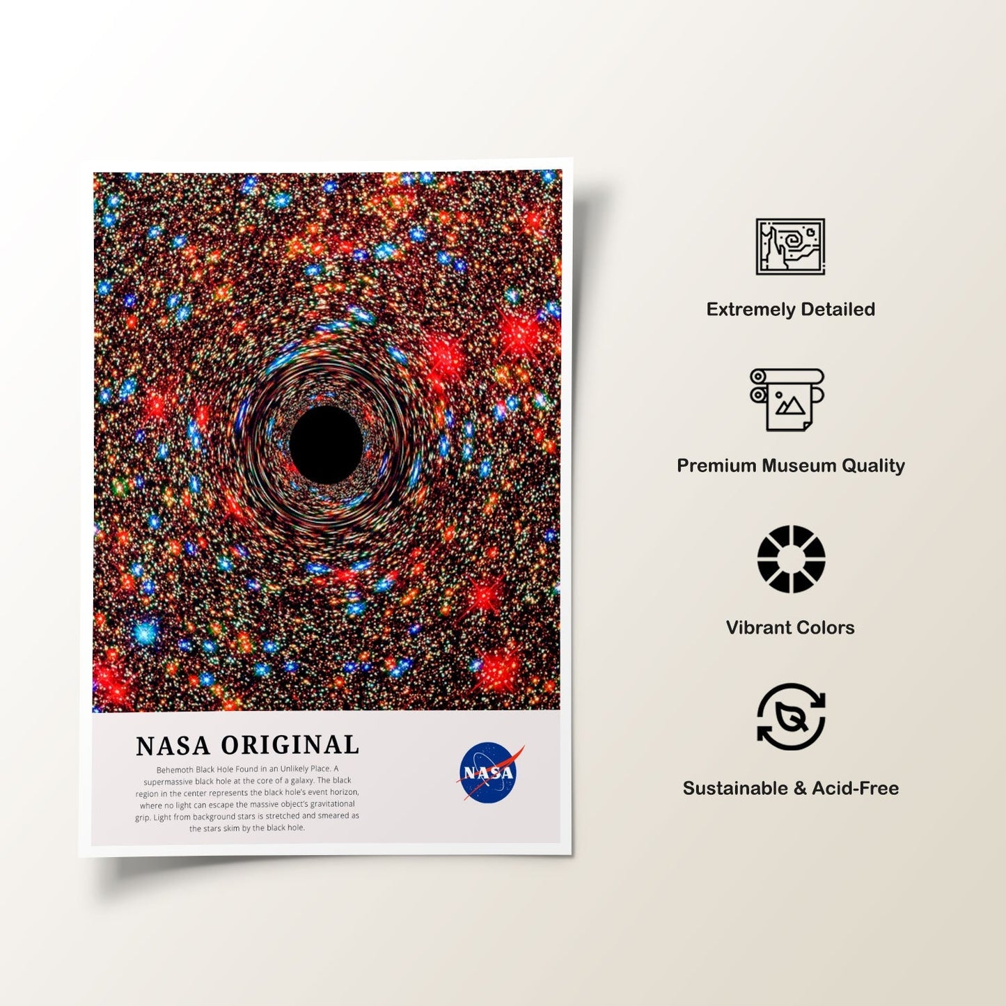 Behemoth Black Hole, NASA Art Posters