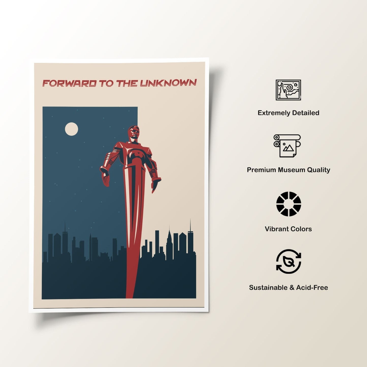 Forward to the Unknown, Space Art Poster