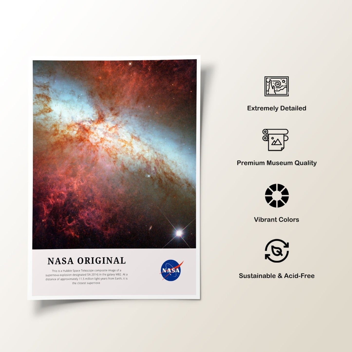 Hubble Space, NASA Art Posters