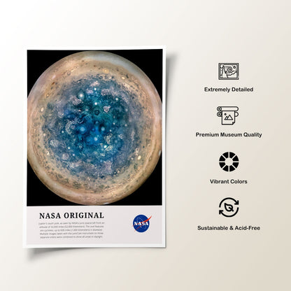 Jupiter's Pole, NASA Art Posters