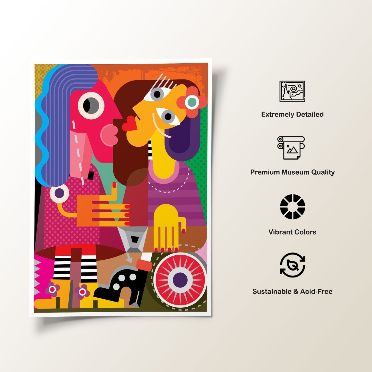 Femme Rouge levres, Pablo Picasso Painting