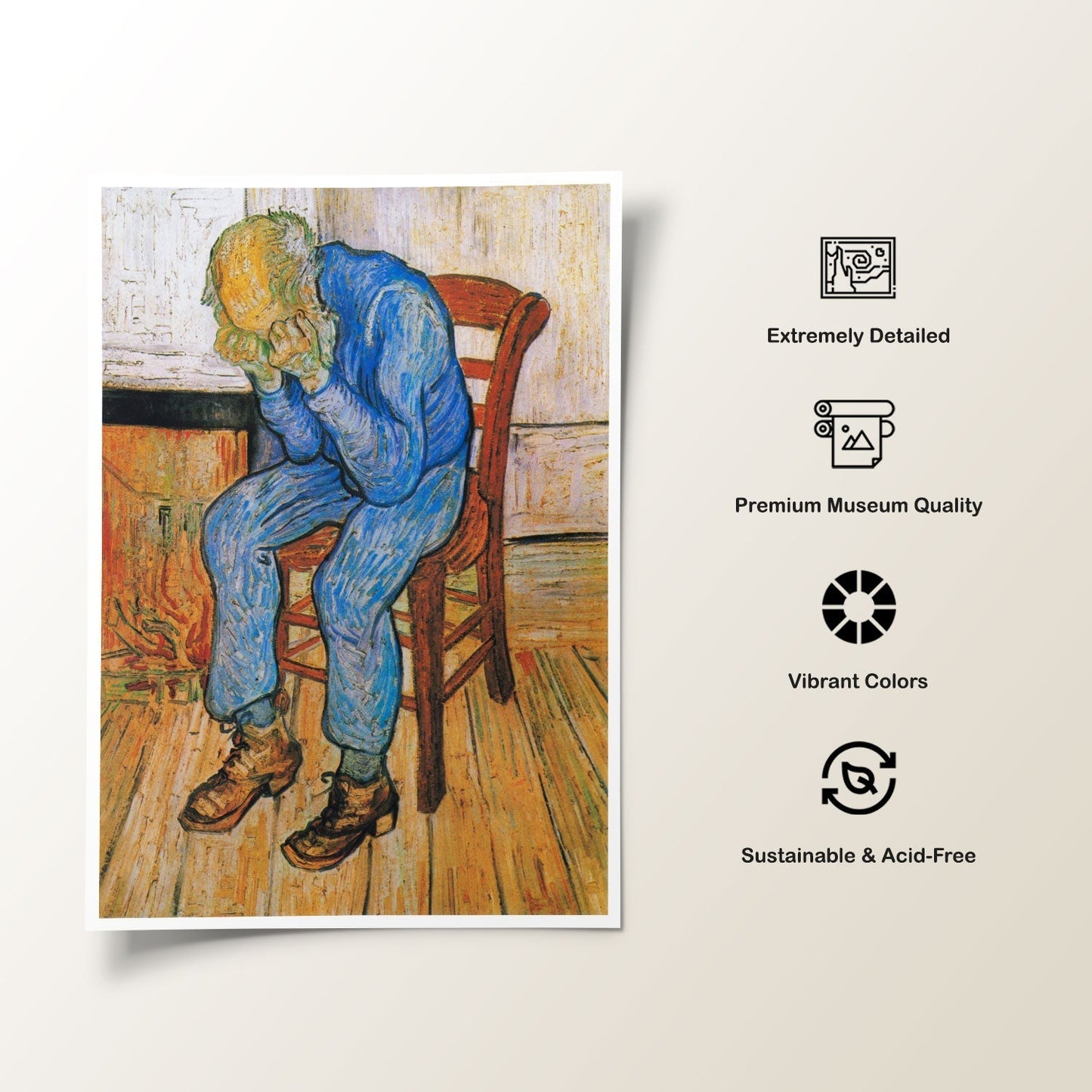 At Eternitys Gate, Vincent Van Gogh Painting