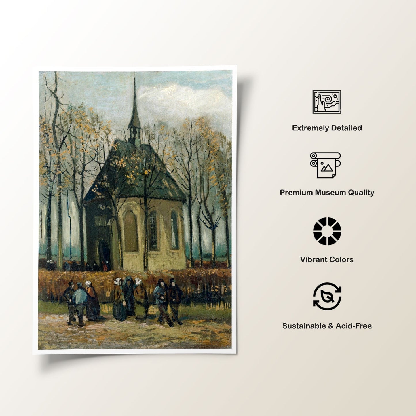 Congregation, Vincent Van Gogh Painting