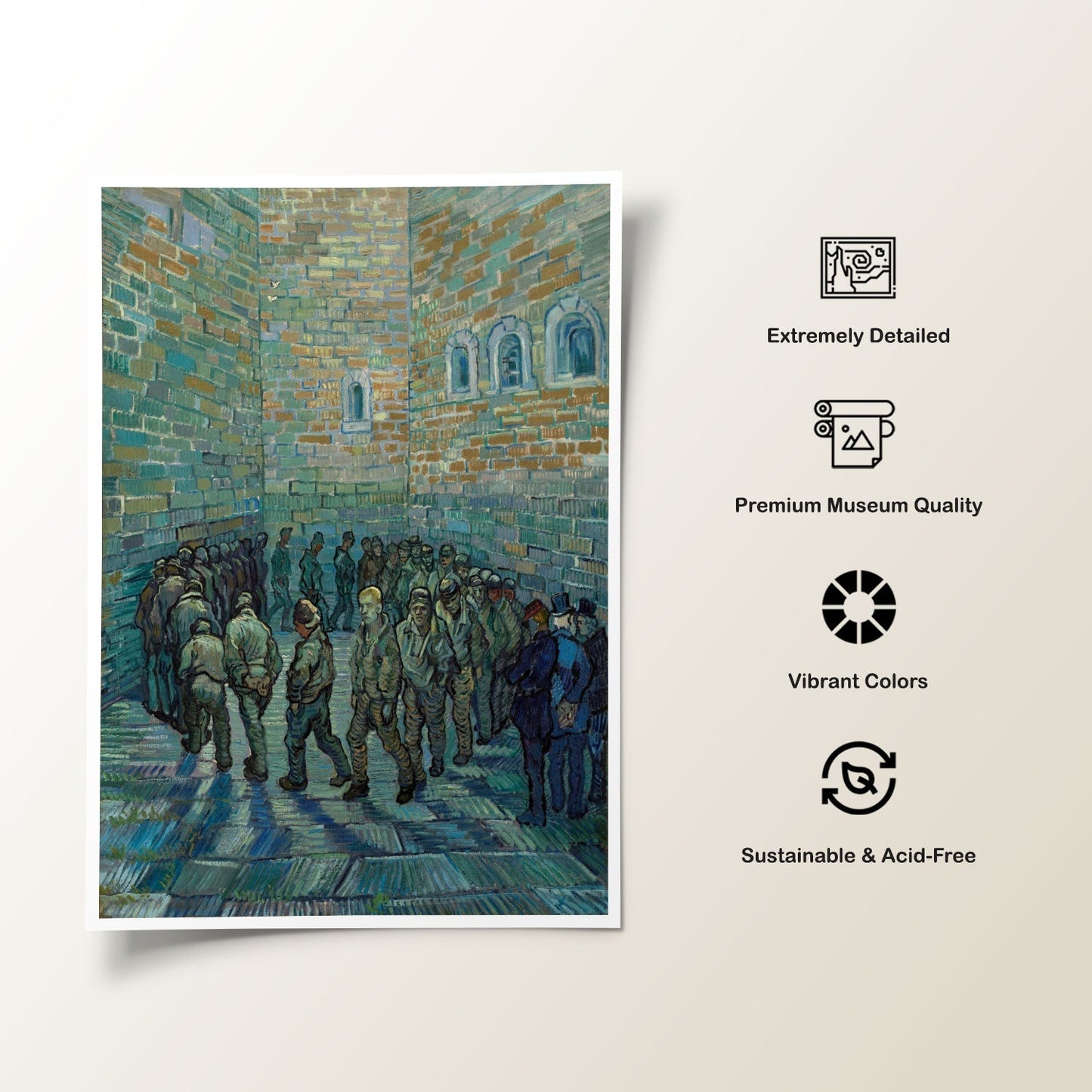 Prisoners Exercising, Vincent Van Gogh Painting