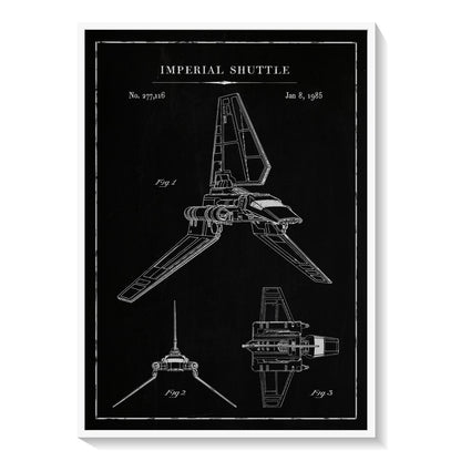 Chalk Imperial Shuttle, Blueprint Patent Art