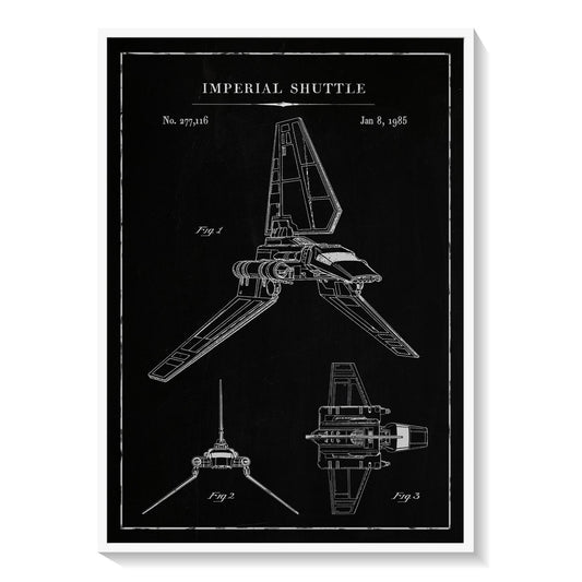 Chalk Imperial Shuttle, Blueprint Patent Art