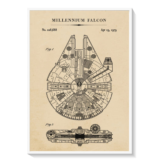 Millennium Falcon, Blueprint Patent Art