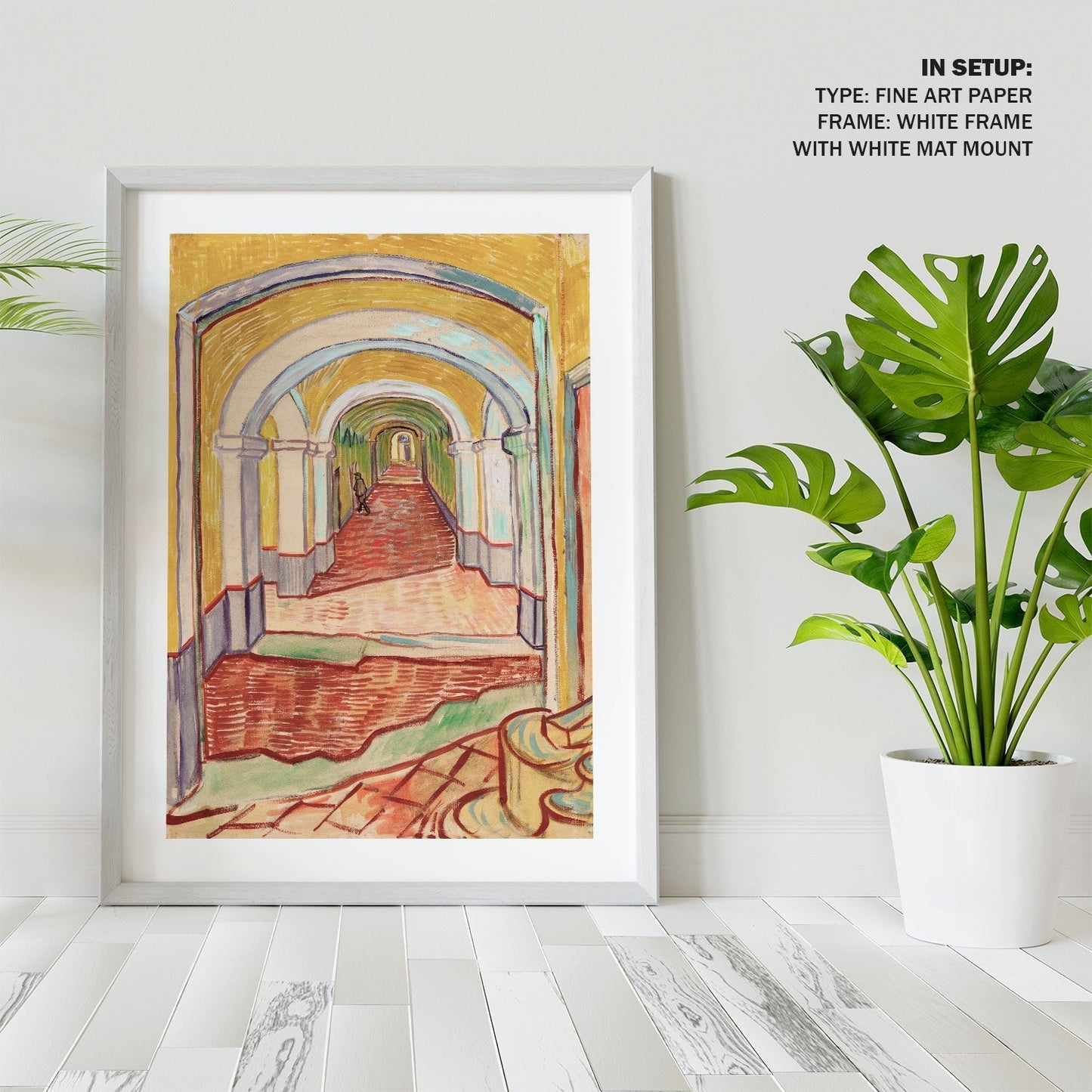 Corridor in the Asylum, Vincent Van Gogh Painting