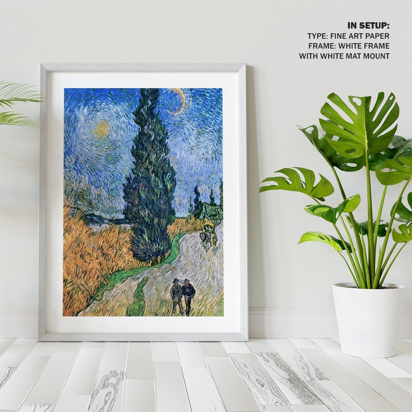 Road with Cypress and Star, Vincent Van Gogh Painting