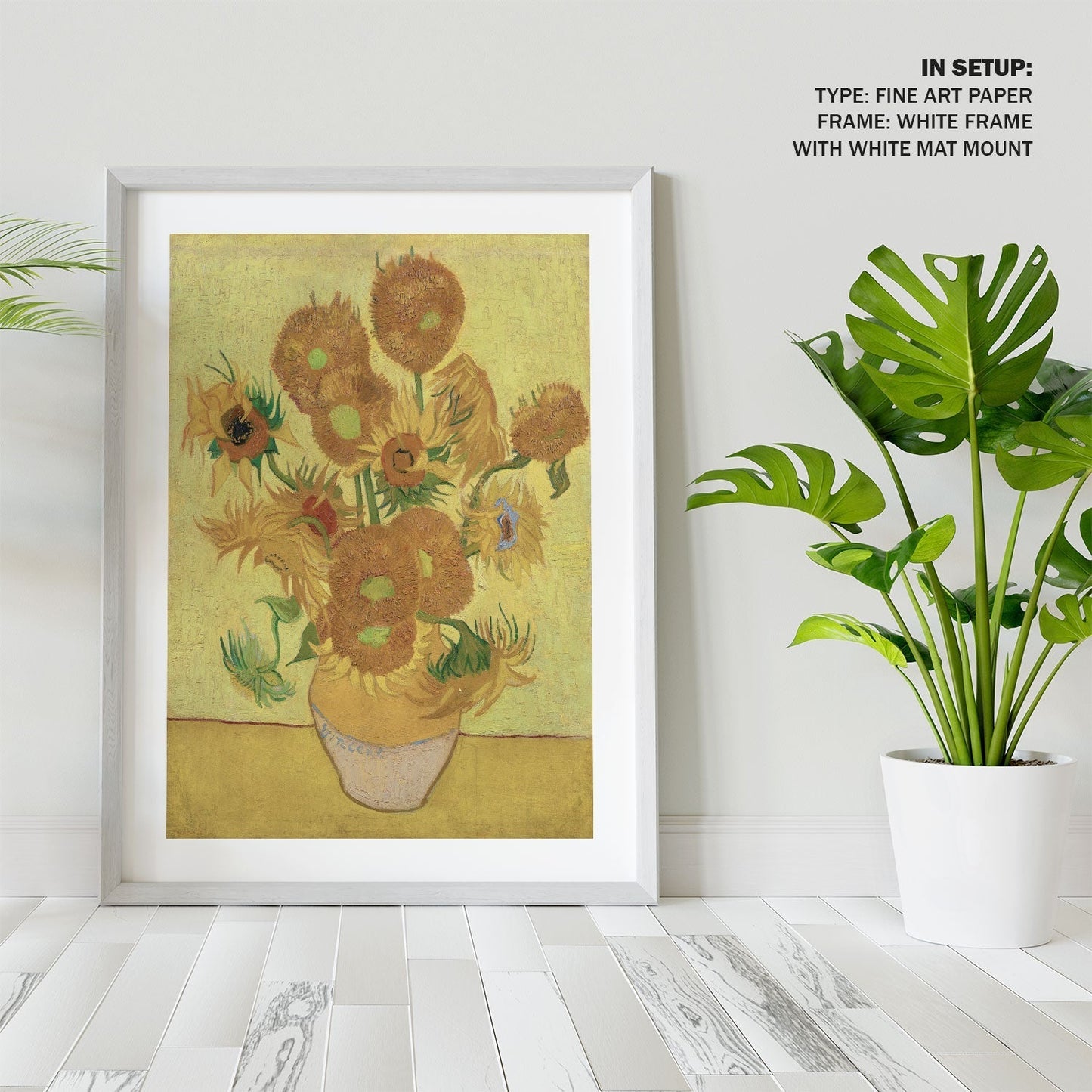 Sunflowers, Vincent Van Gogh Painting