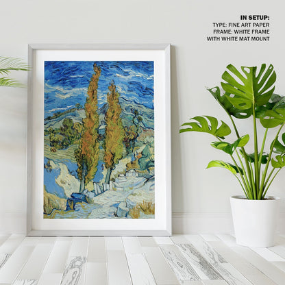 The Poplars at Saint Remy, Vincent Van Gogh Painting