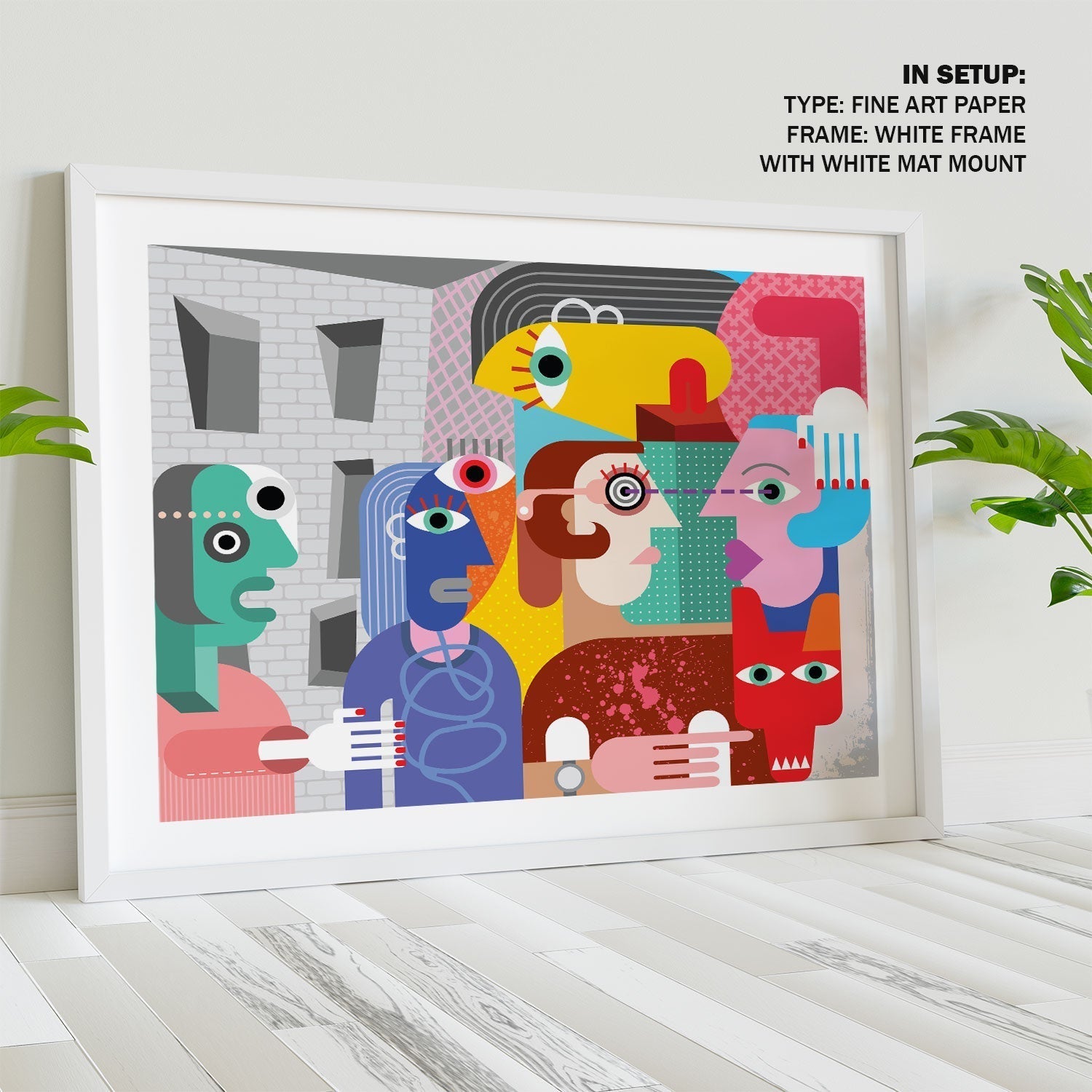 Abstract People, Picasso Painting