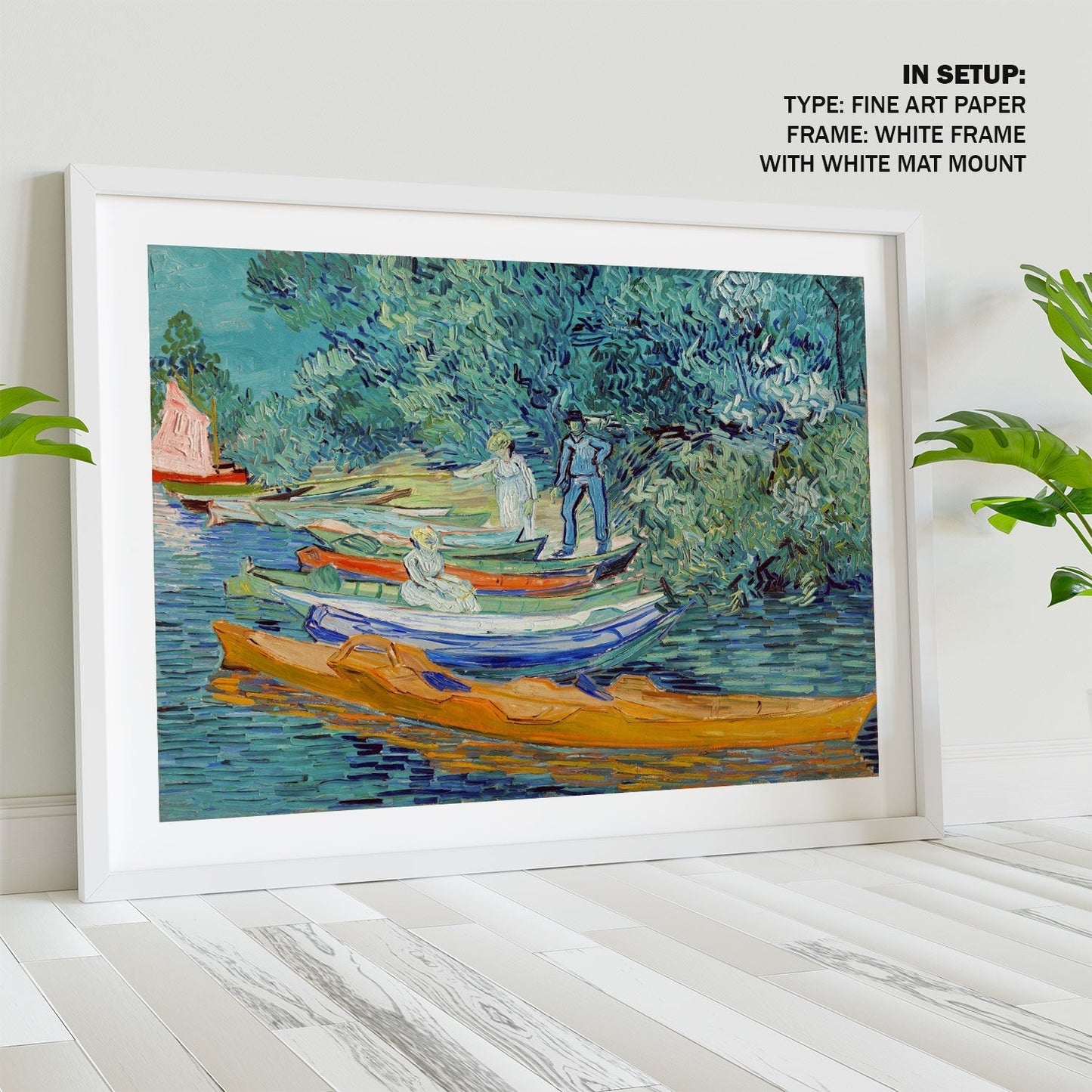 Bank of the Oise at Auvers, Van Gogh Painting