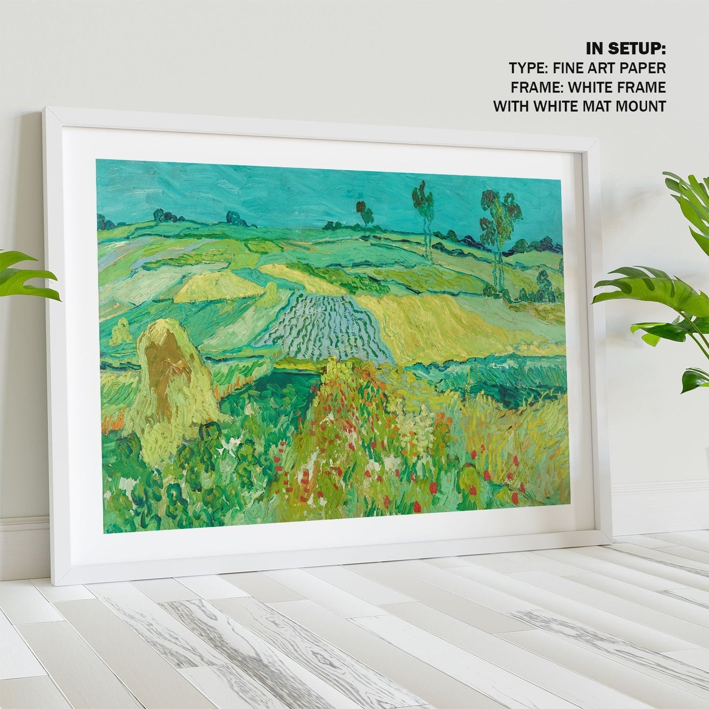 Die Ebene Von Auvers, Van Gogh Painting