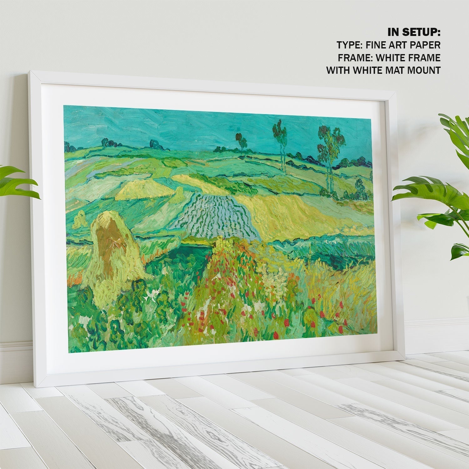 Die Ebene Von Auvers, Van Gogh Painting