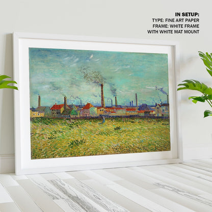 Factories at Clichy, Van Gogh Painting