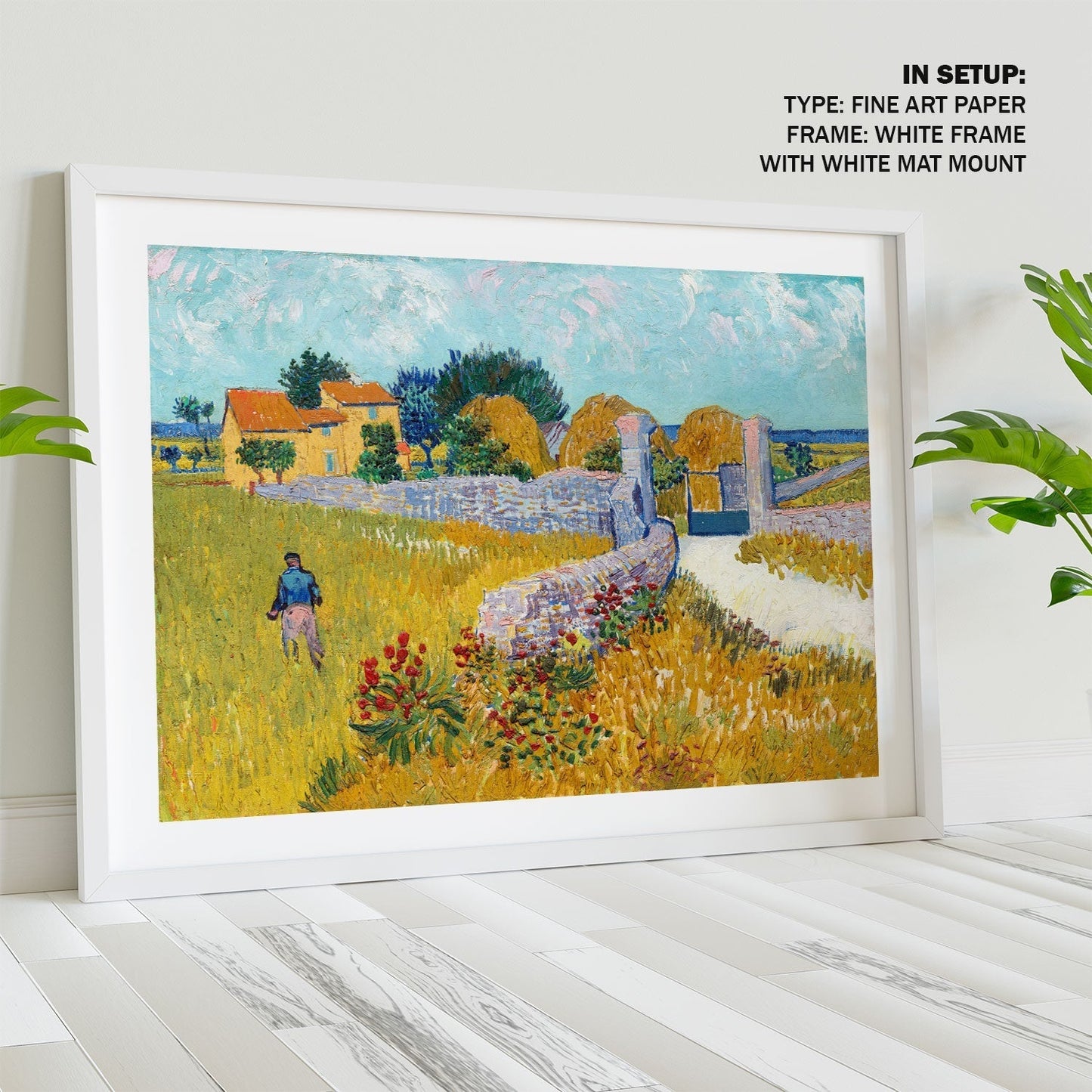 Farmhouse in Provence, Van Gogh Painting