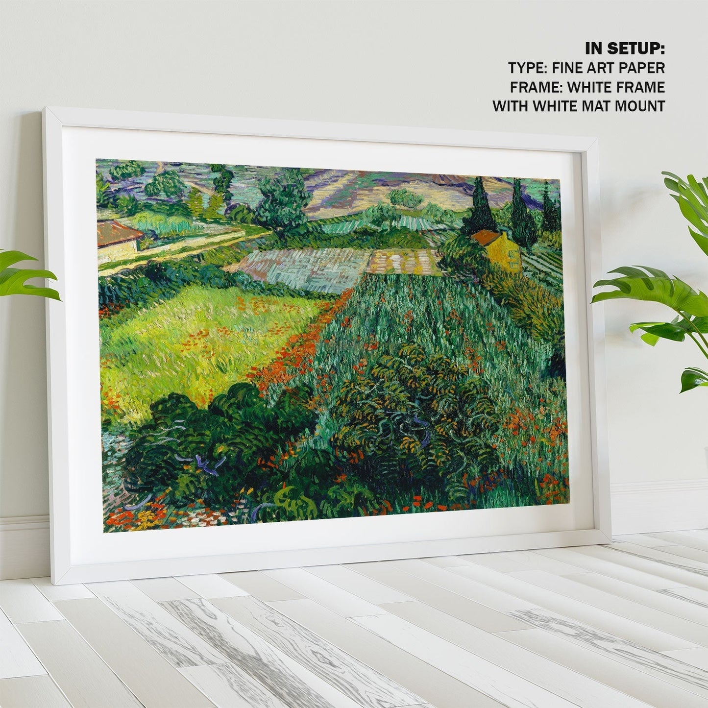 Field with Poppies 1889, Van Gogh Painting