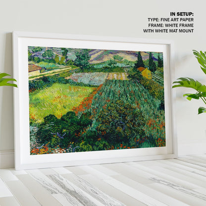 Field with Poppies 1889, Van Gogh Painting