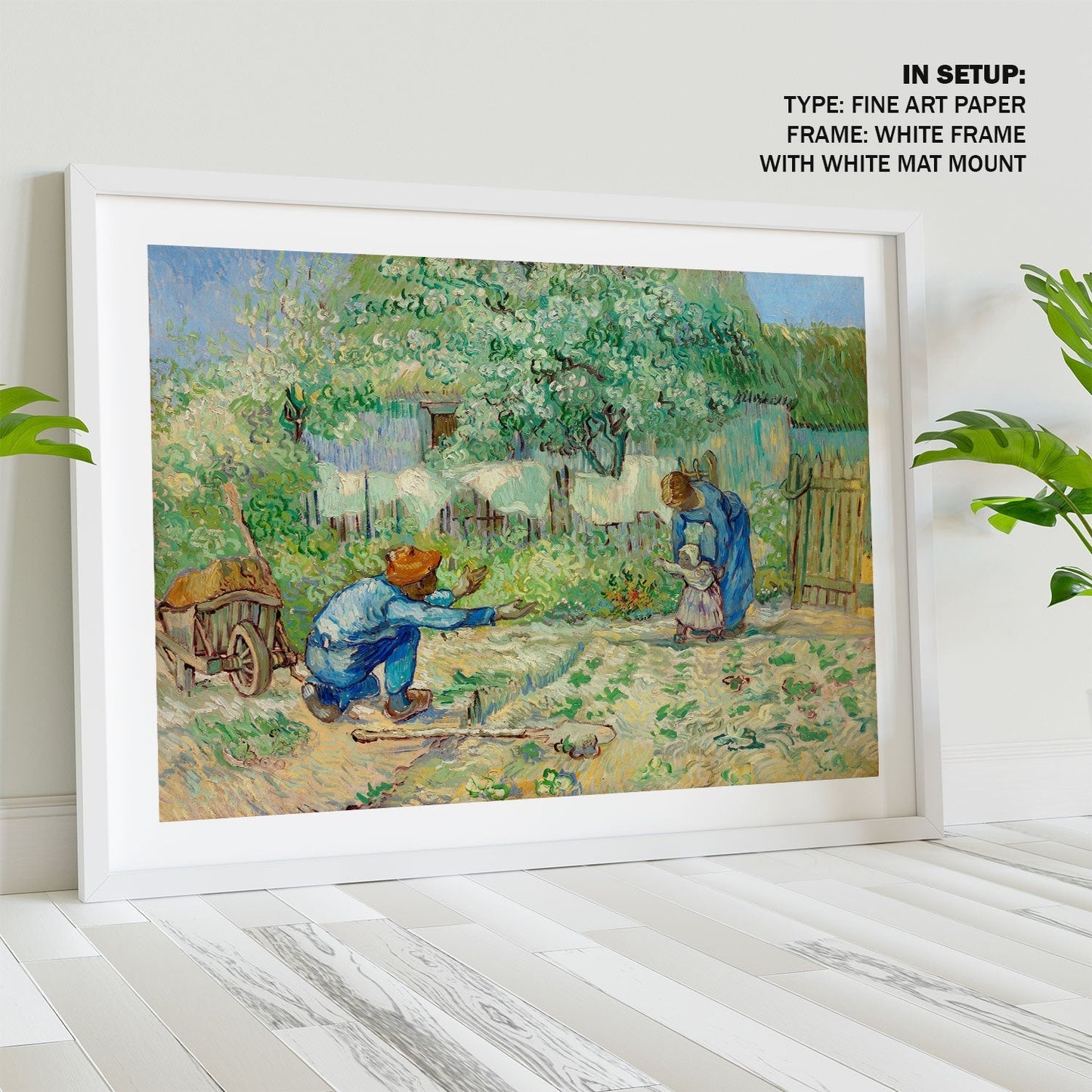 First Steps after Millet, Van Gogh Painting